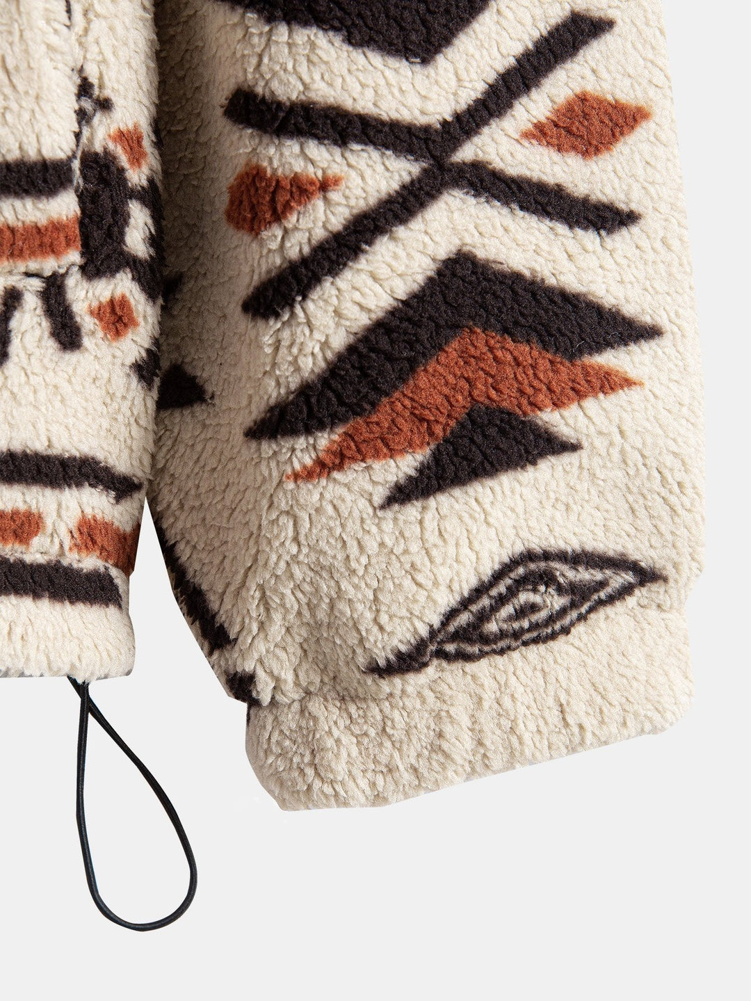 Floris | Teddyfleece jas met azteekse print