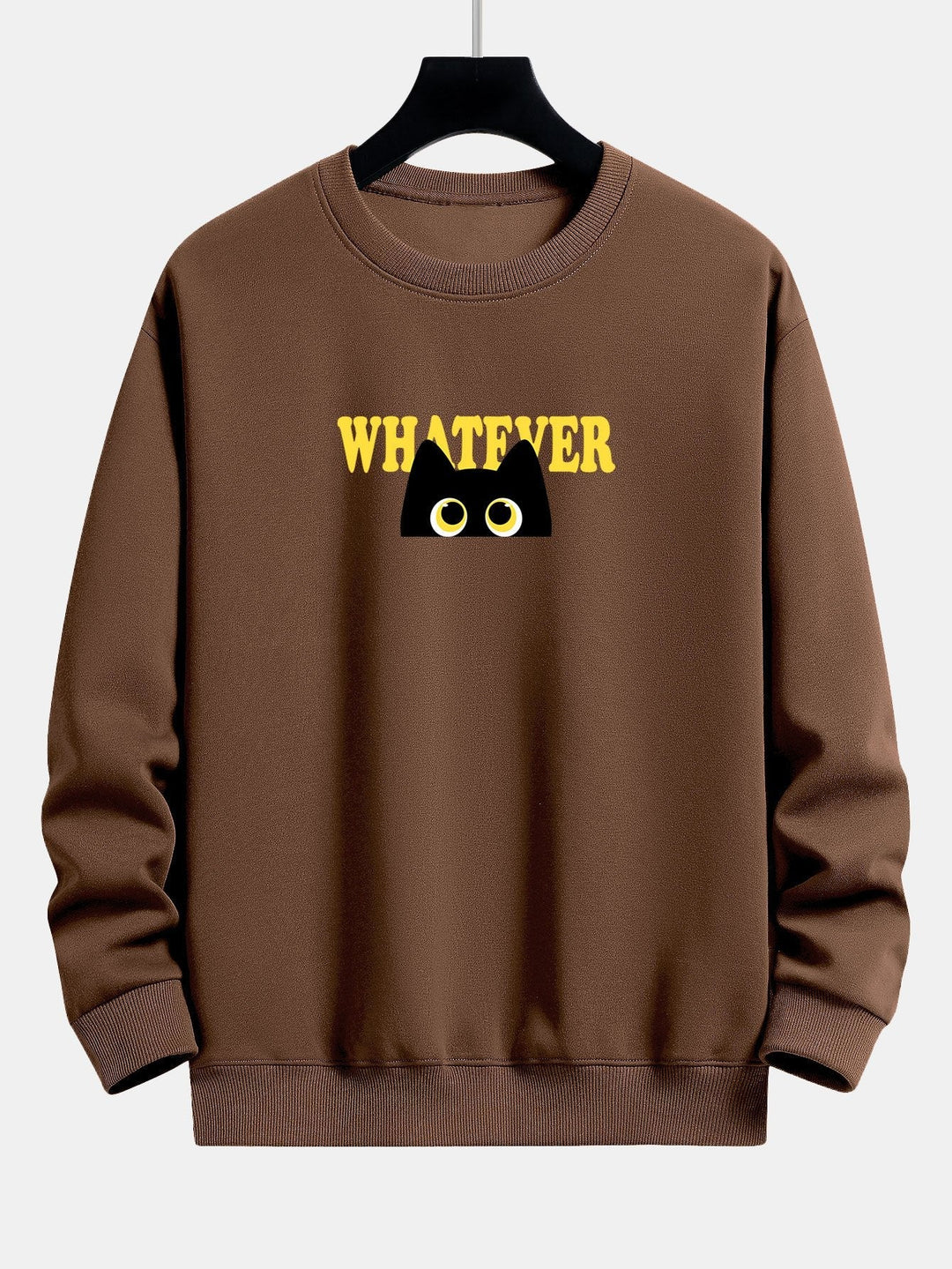 Harm | Sweater met zwarte kat en tekstopdruk en relaxte pasvorm