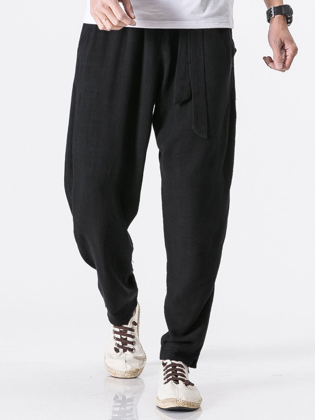 Jasper | Linnen Harem Broek met Riem