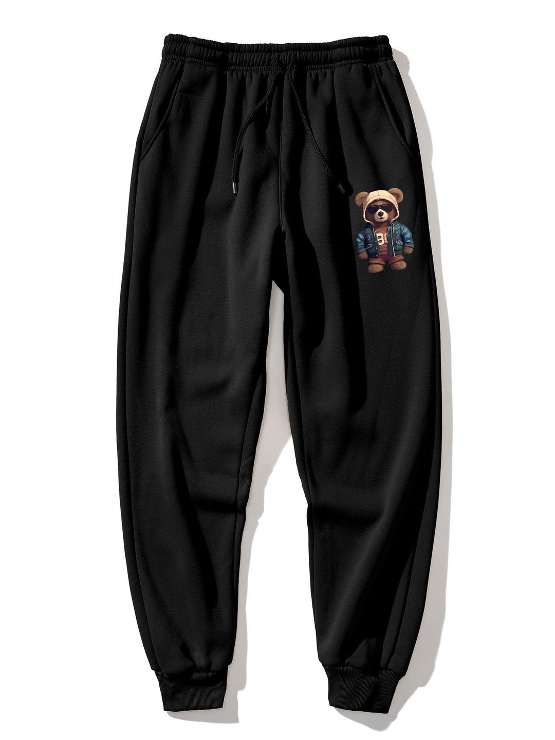 Michel | Joggingbroek met Beer in Leren Jack