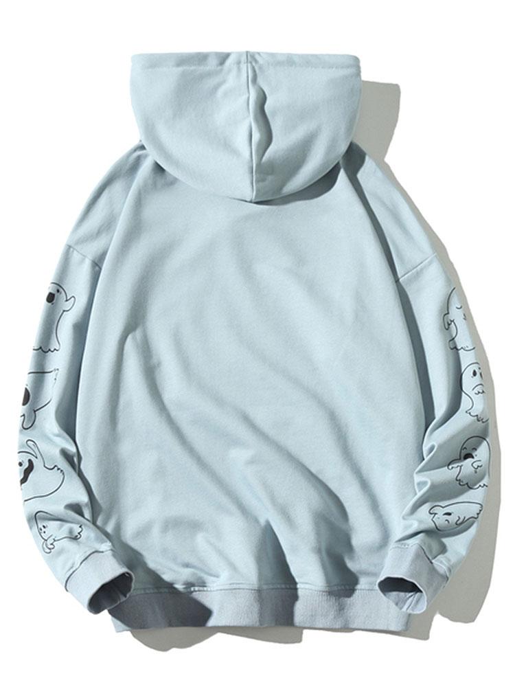 Victor | Hoodie met spookprint en relaxte pasvorm