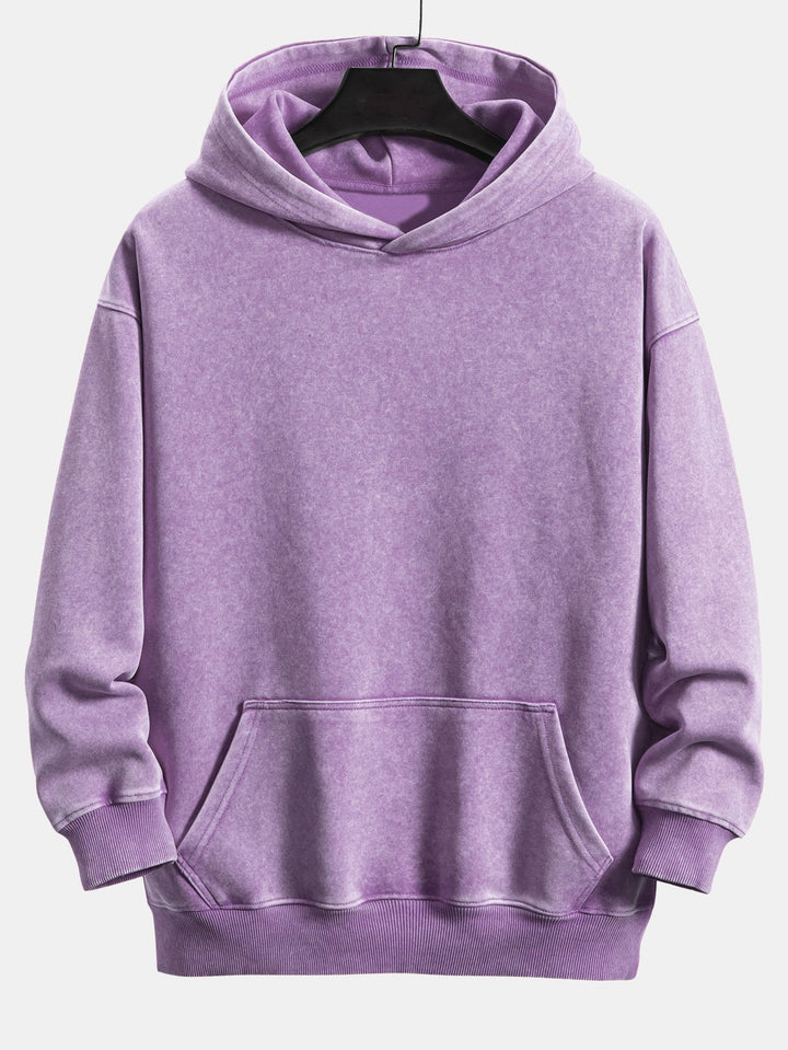 Stef | Hoodie met verwassen vintage-uitstraling en relaxte pasvorm