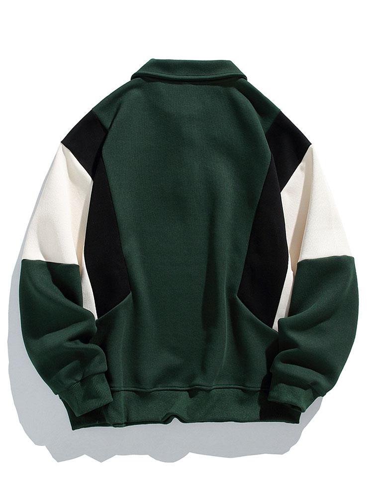 Pim | Polosweater met kleurvlakken en relaxte pasvorm