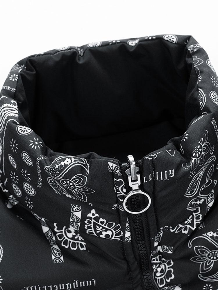 Guus | Omkeerbare puffer jas met paisleyprint