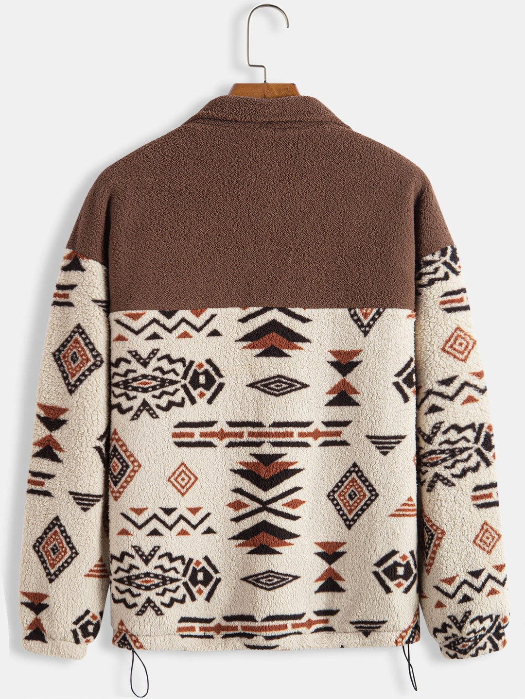 Floris | Teddyfleece jas met azteekse print