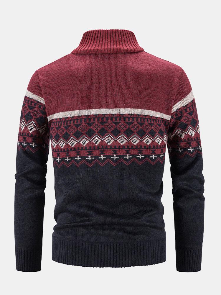 Ward | Trui met geometrische print en rits