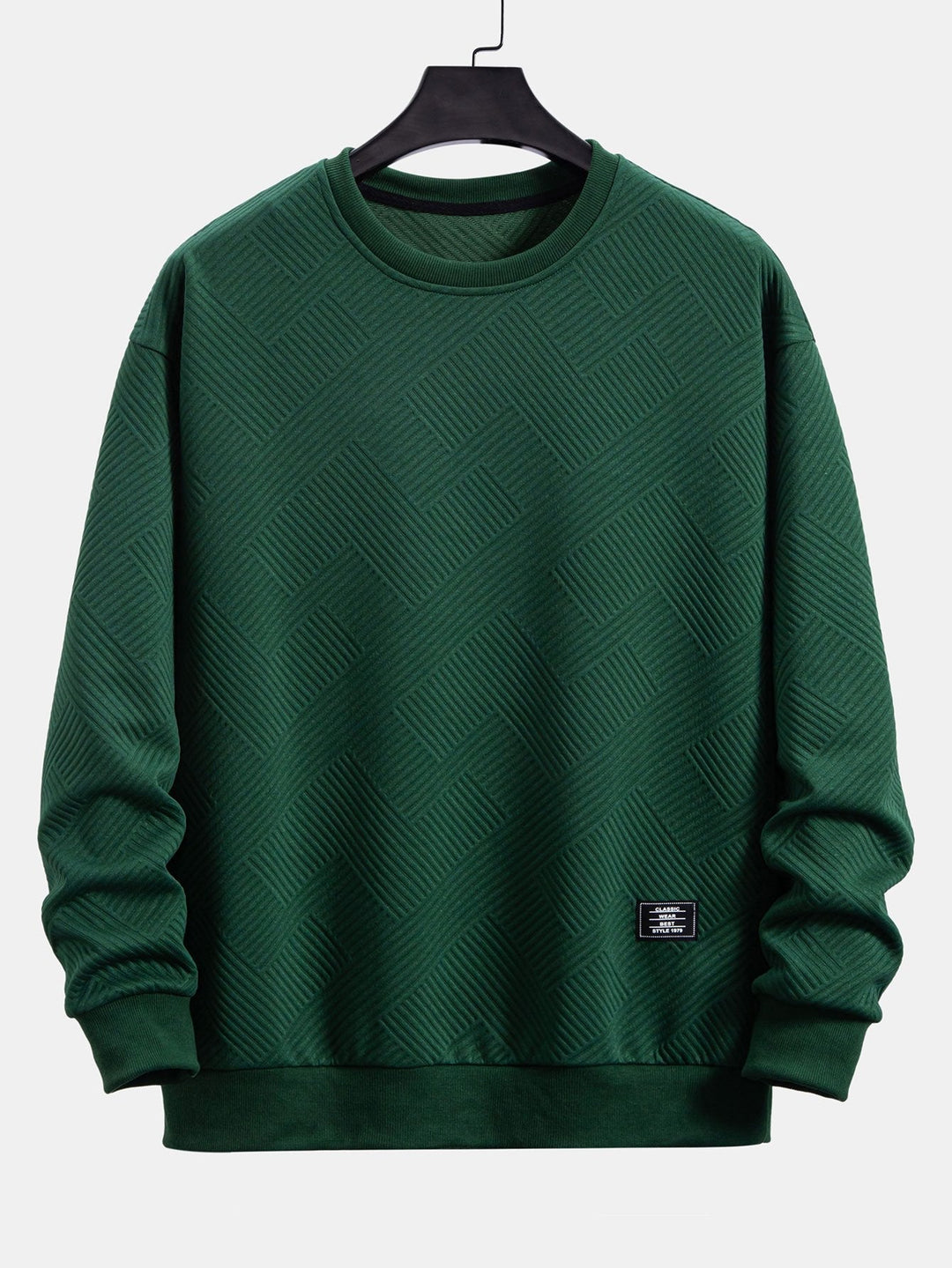 Thomas | Sweater met geometrische strepen en relaxte pasvorm