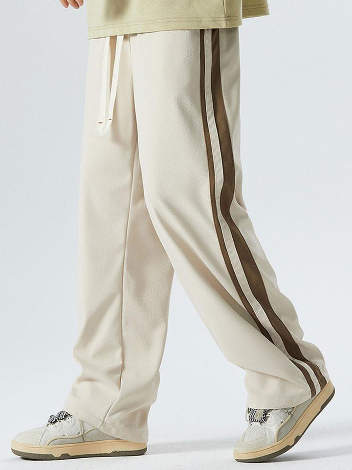 Rik | Vintage Broek Loose Fit met Zijstreep