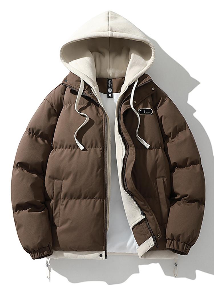 Wesley | Puffer jas met contrasterende capuchon