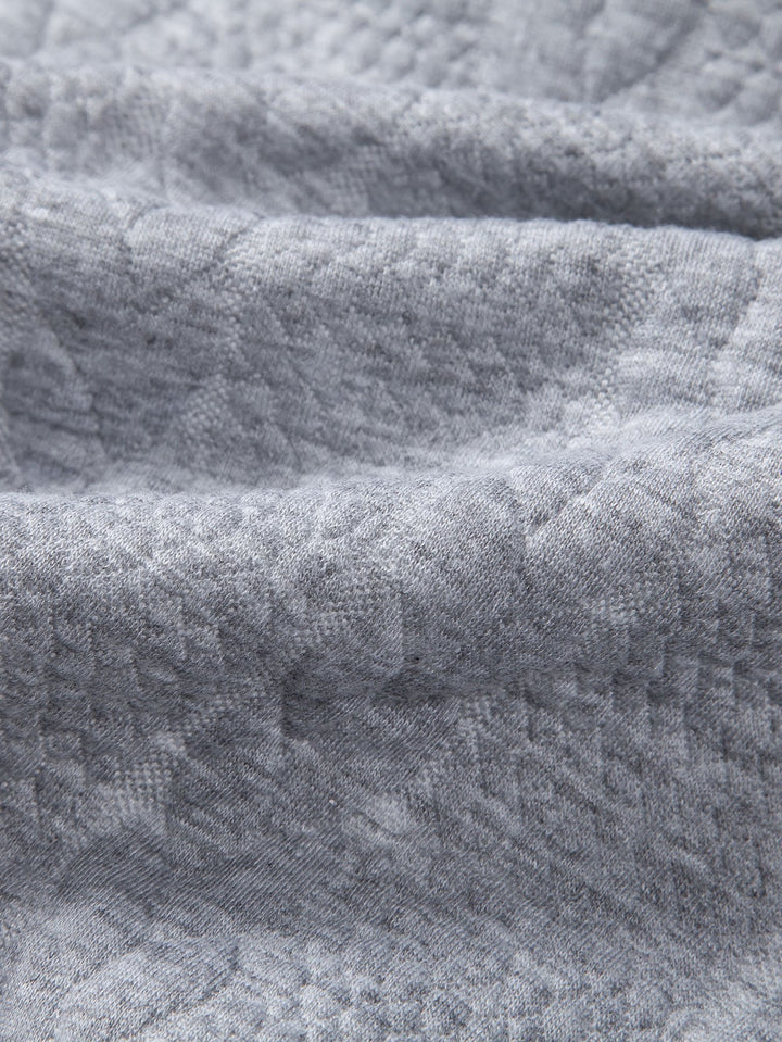 Ties | Hoodie met jacquarddessin, tarwemotief en relaxte pasvorm