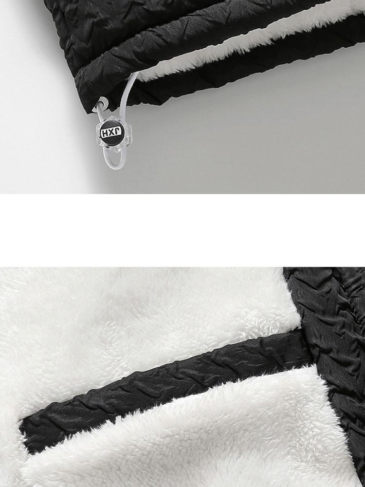 Thijs | Jacquard jas met teddyvoering