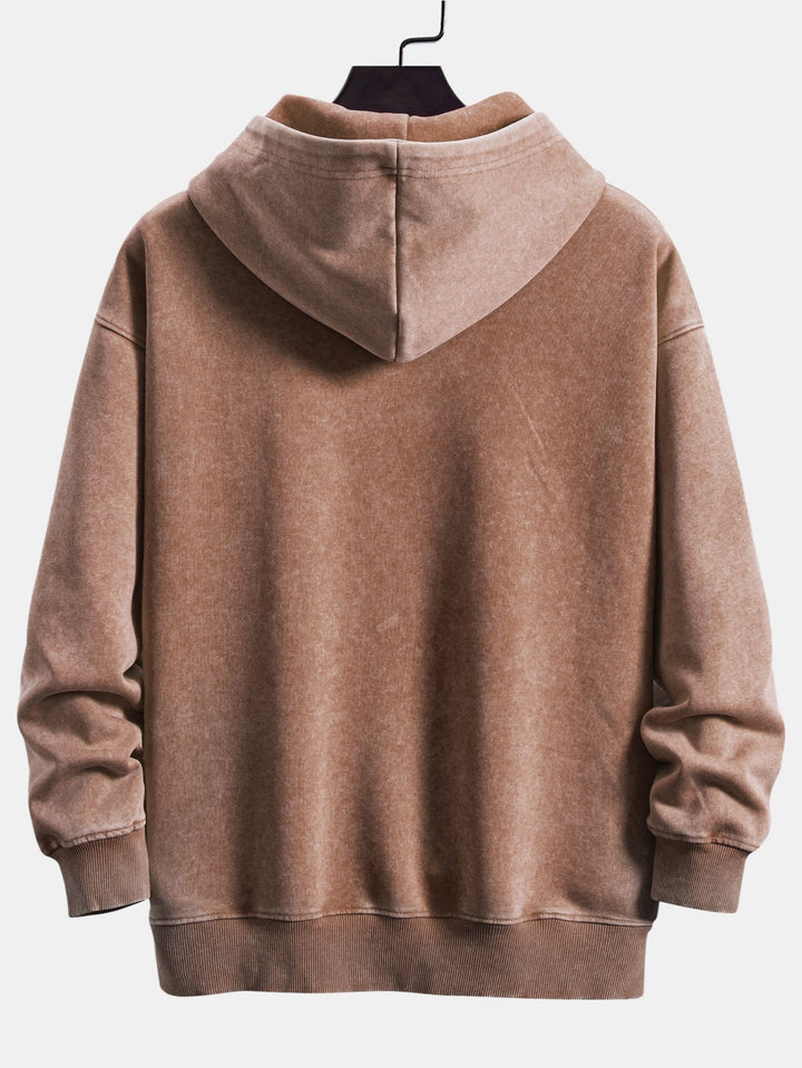 Stef | Hoodie met verwassen vintage-uitstraling en relaxte pasvorm