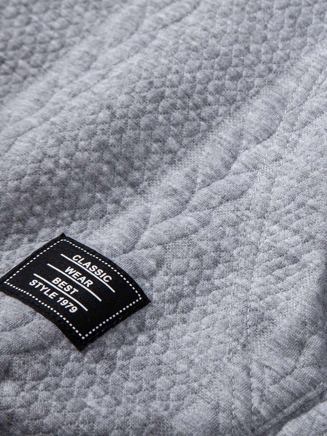 Ties | Hoodie met jacquarddessin, tarwemotief en relaxte pasvorm