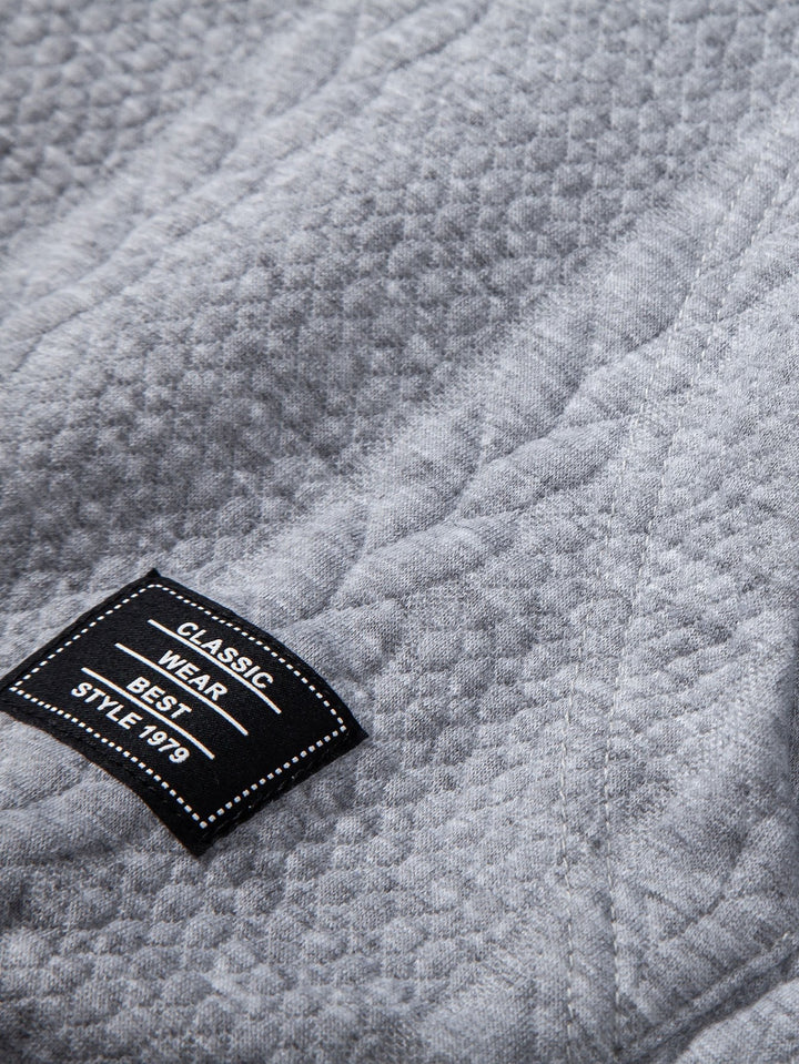 Ties | Hoodie met jacquarddessin, tarwemotief en relaxte pasvorm