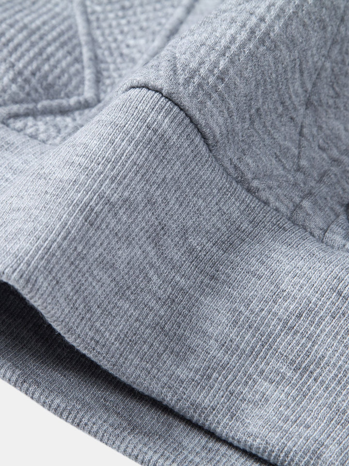 Wout | Sweater met geometrisch jacquarddessin en relaxte pasvorm