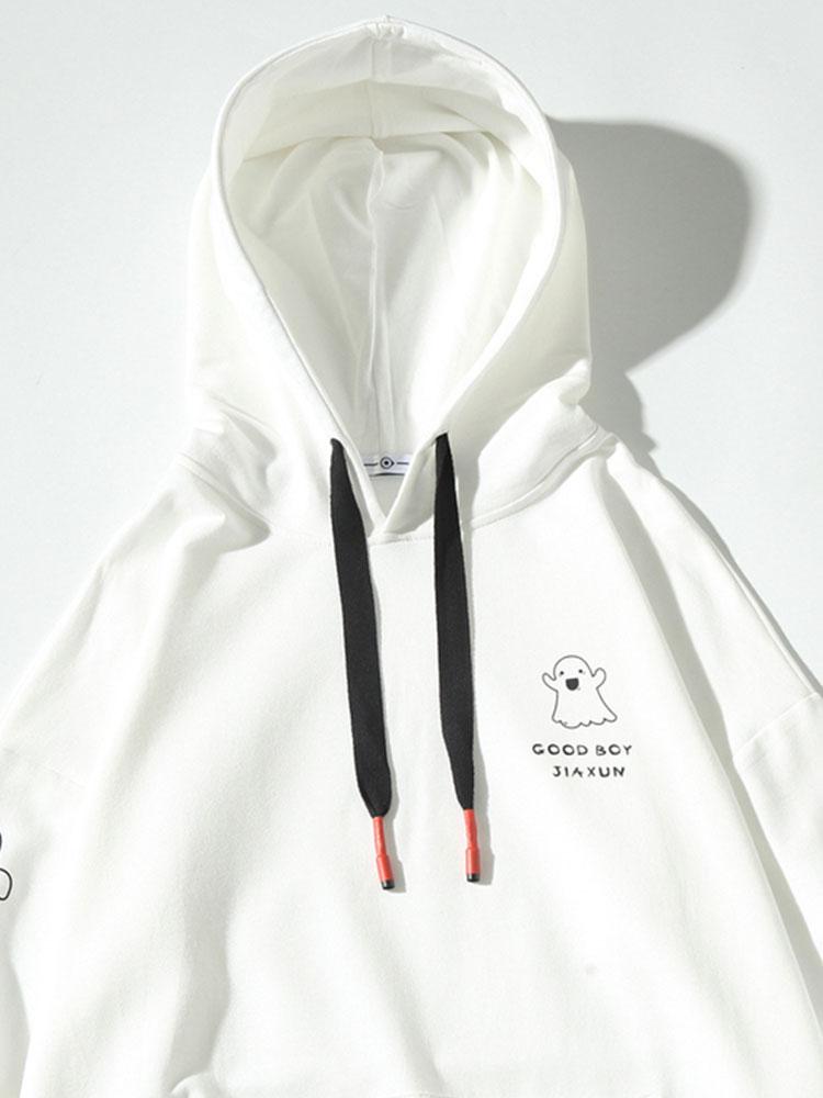 Victor | Hoodie met spookprint en relaxte pasvorm