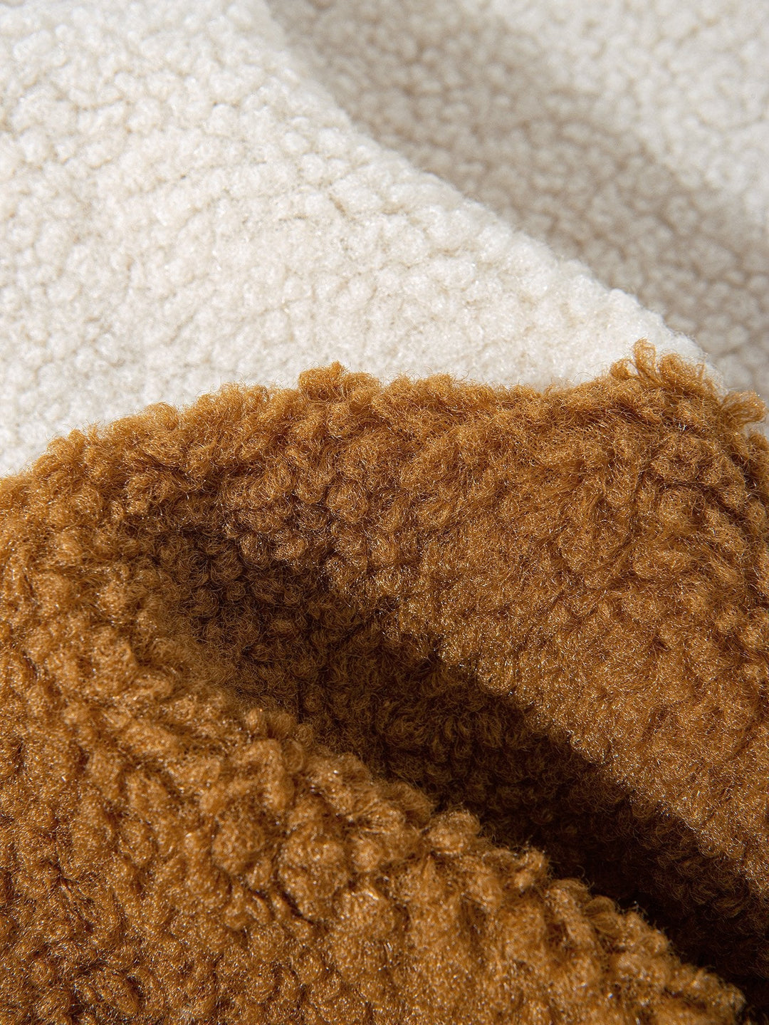 Stijn | Teddyfleece jas met kleurblokken