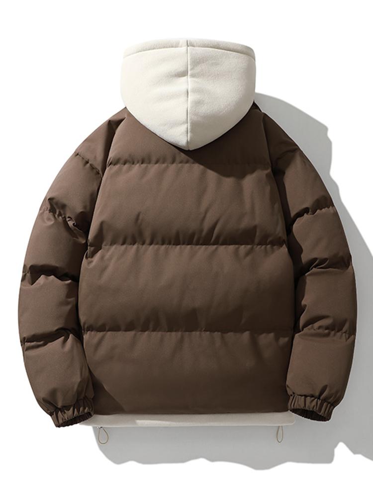 Wesley | Puffer jas met contrasterende capuchon