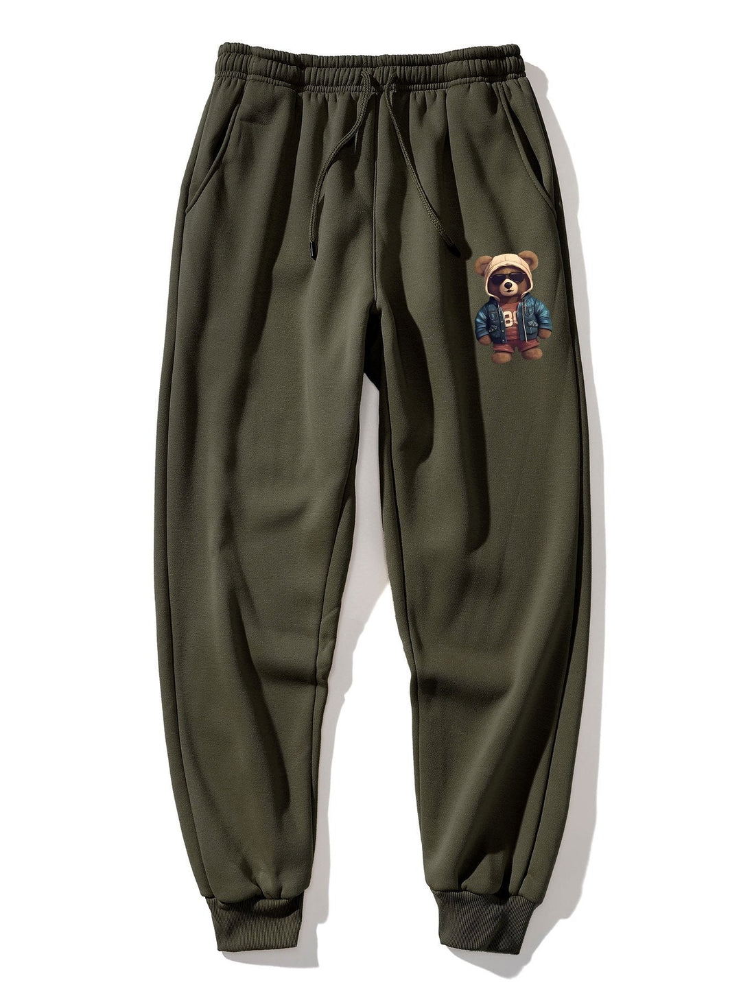 Michel | Joggingbroek met Beer in Leren Jack