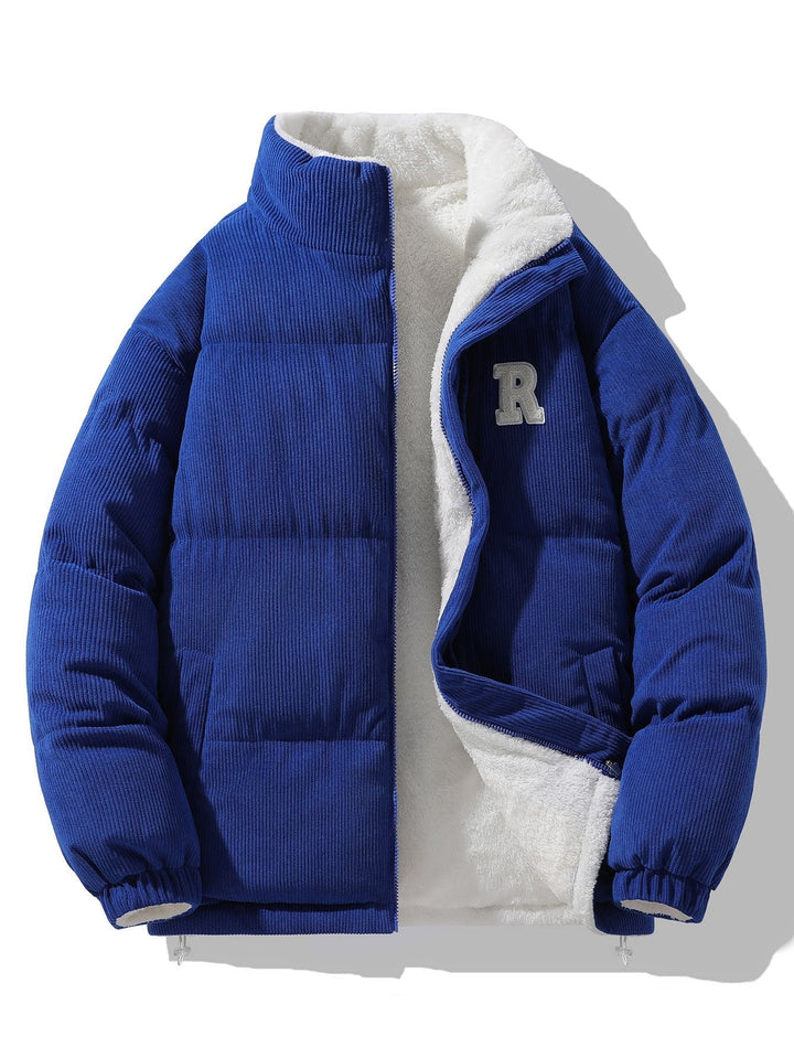 Martijn | Omkeerbare teddy corduroy jas