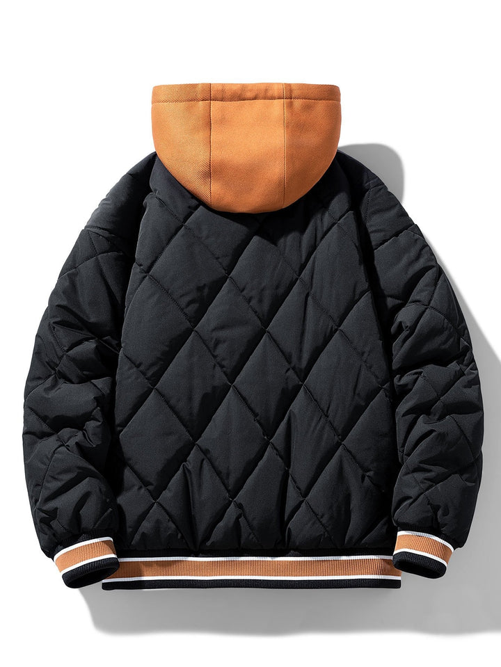 Kees | 2-in-1 gewatteerd baseball jack met capuchon