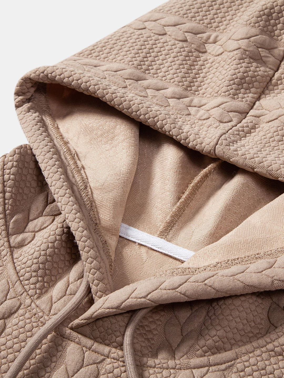 Ties | Hoodie met jacquarddessin, tarwemotief en relaxte pasvorm