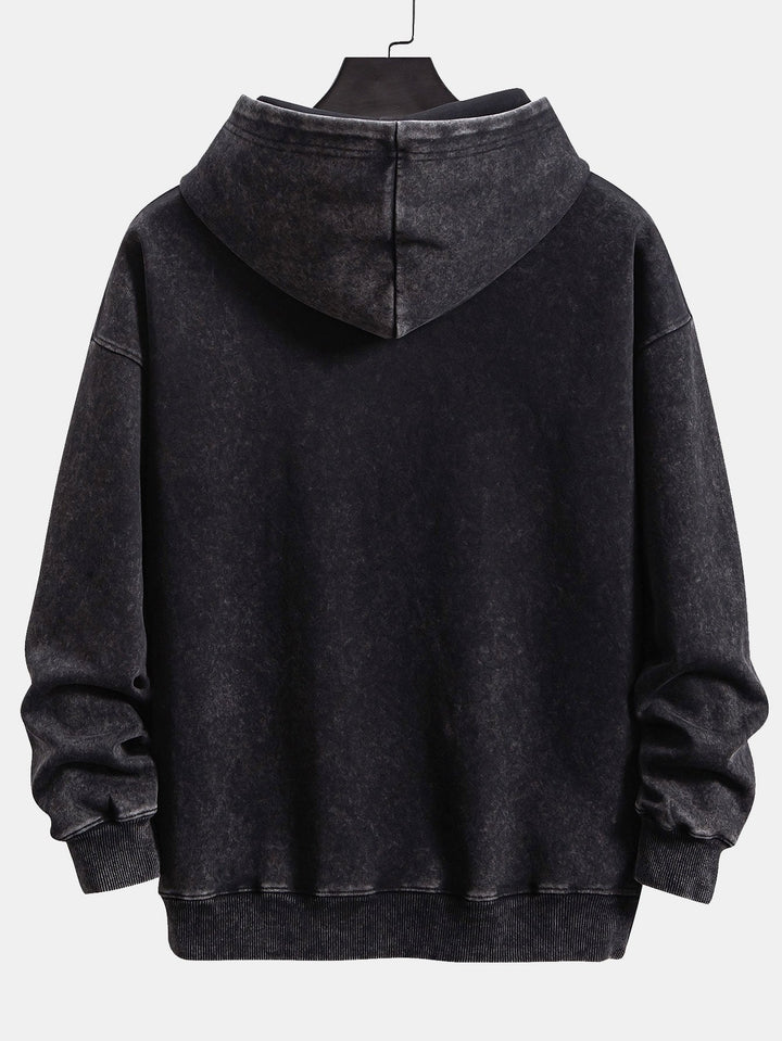 Stef | Hoodie met verwassen vintage-uitstraling en relaxte pasvorm