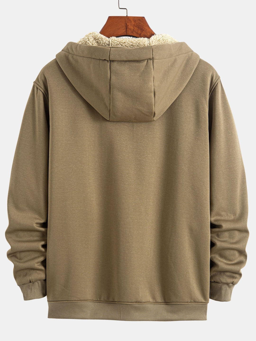 Gert | Hoodie met teddyvoering en ritssluiting