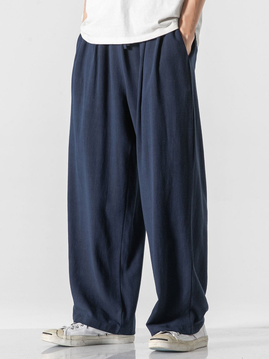Floris | Linnen Katoenen Broek Wide Leg