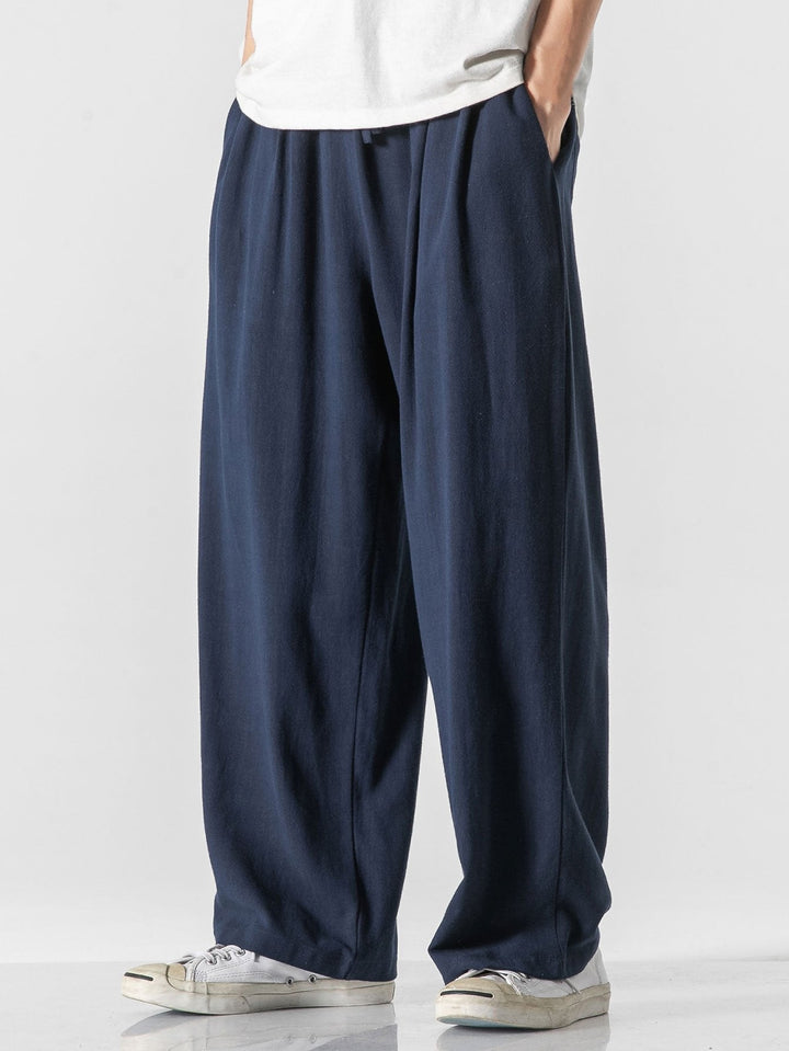 Floris | Linnen Katoenen Broek Wide Leg
