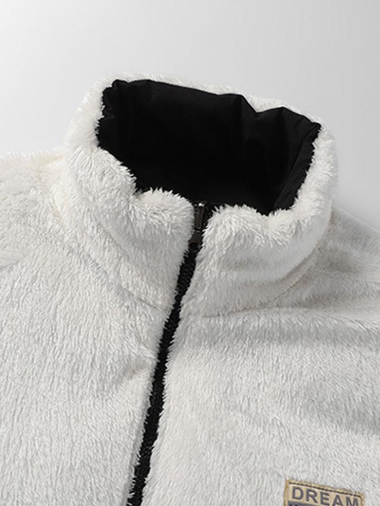 Frank | Omkeerbare teddyfleece jas