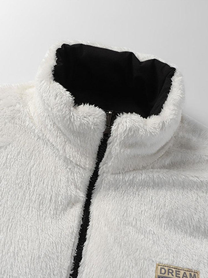 Frank | Omkeerbare teddyfleece jas