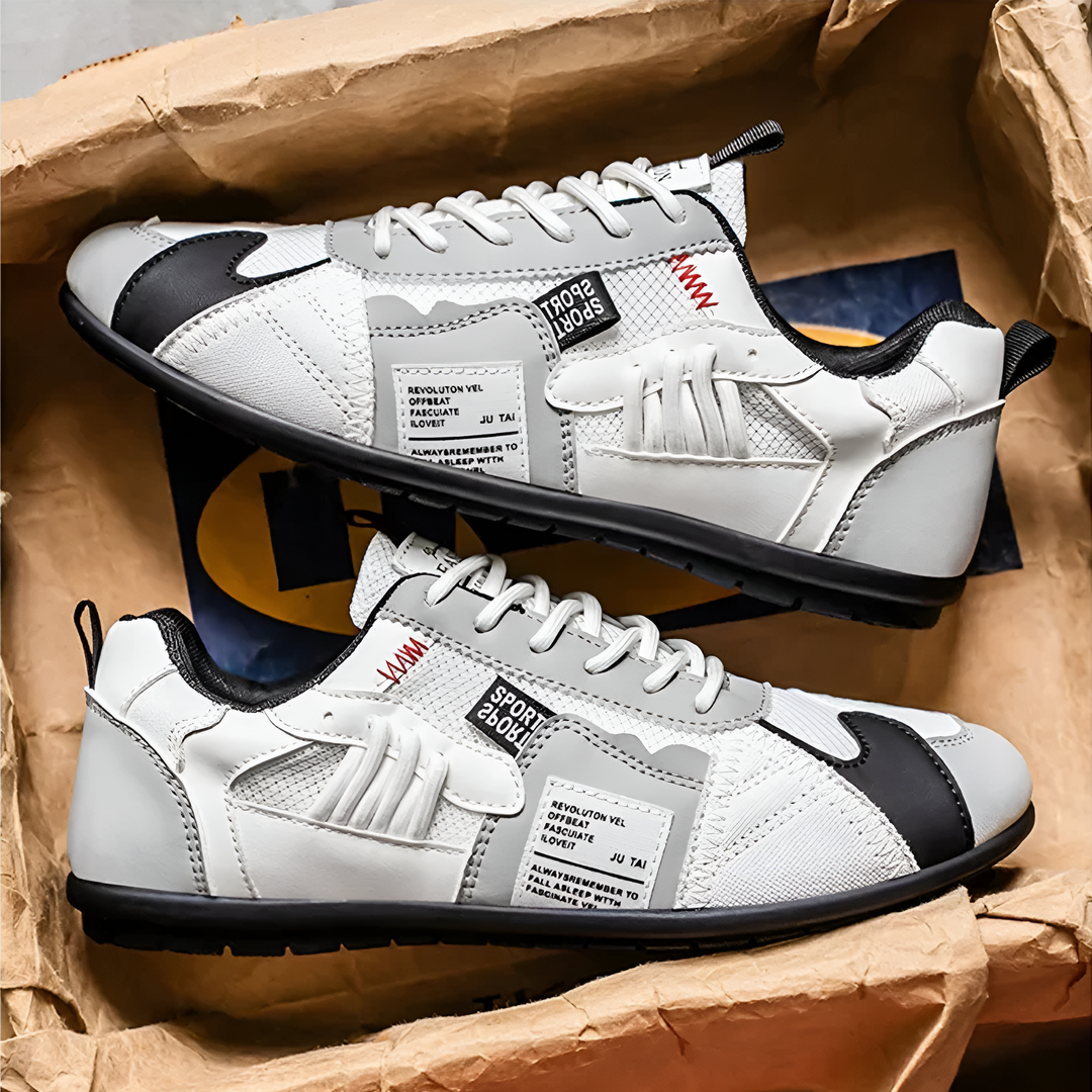 Lennard | Retro sneakers met kleurvlakken