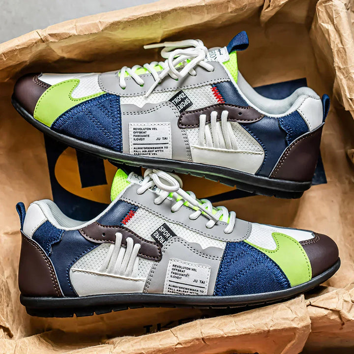 Lennard | Retro sneakers met kleurvlakken