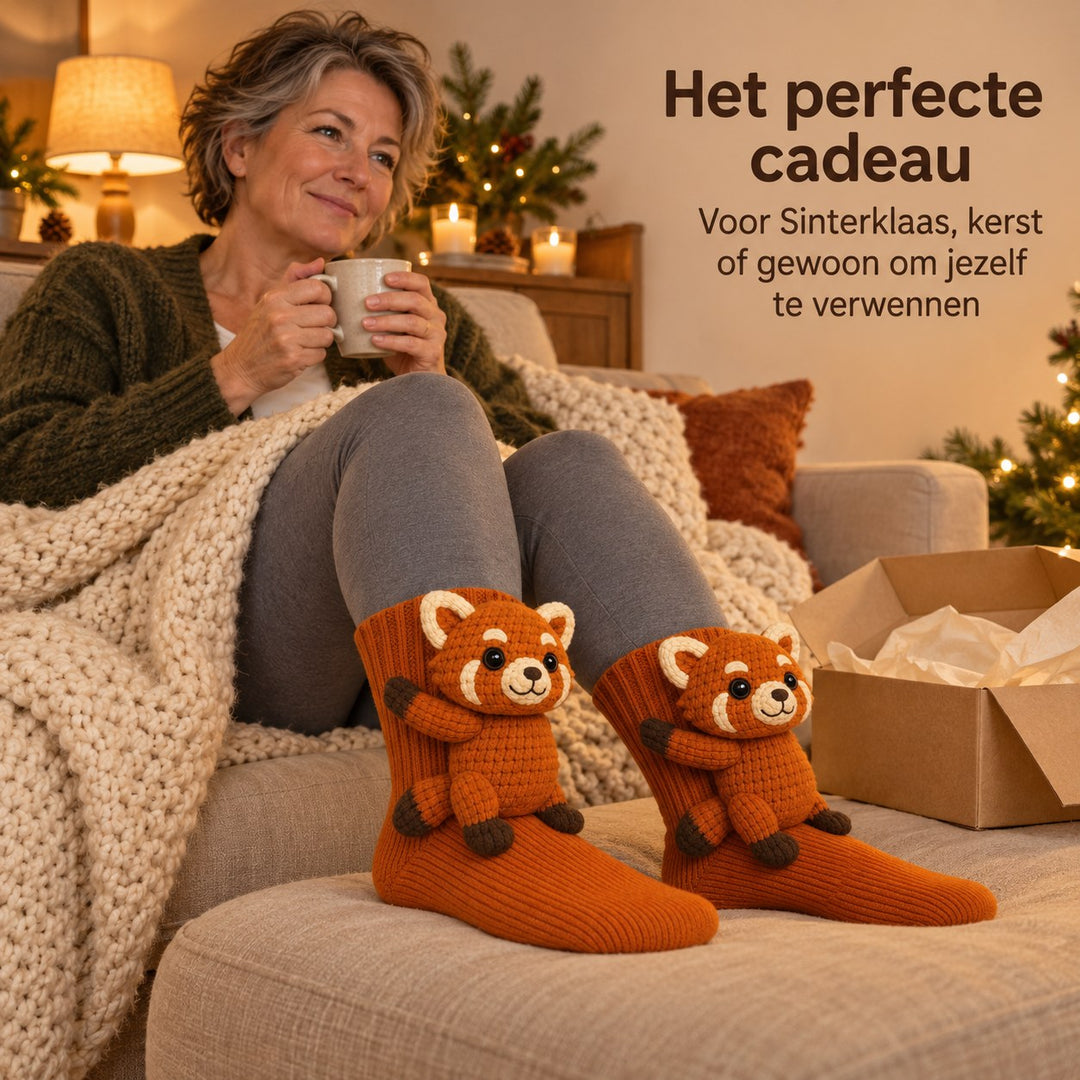 Lieke | Knuffelsokken Rode Panda – Het perfecte cadeau