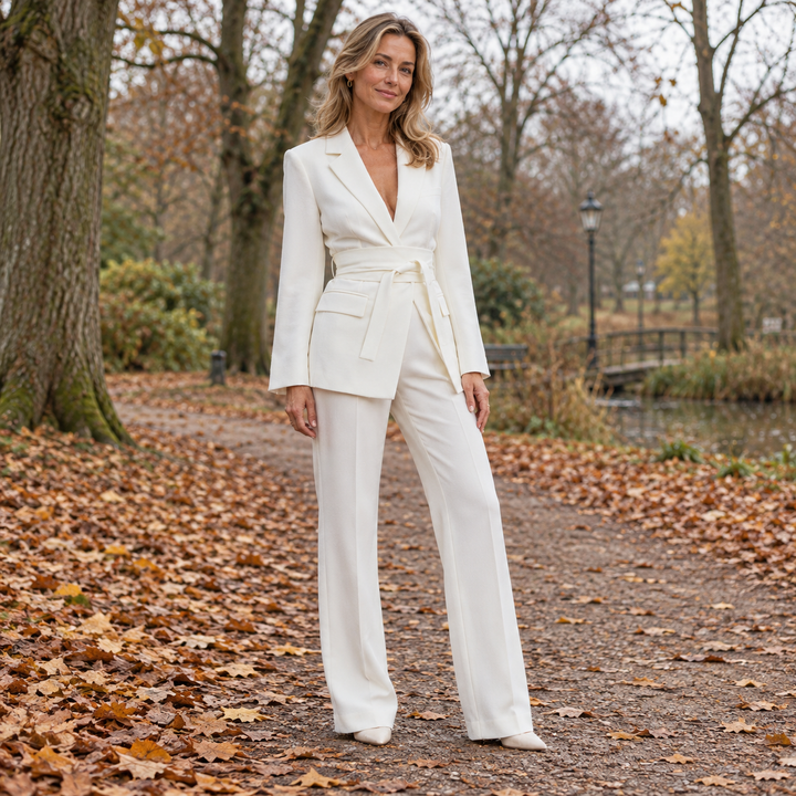 Liesje | Getailleerde blazer met ceintuur