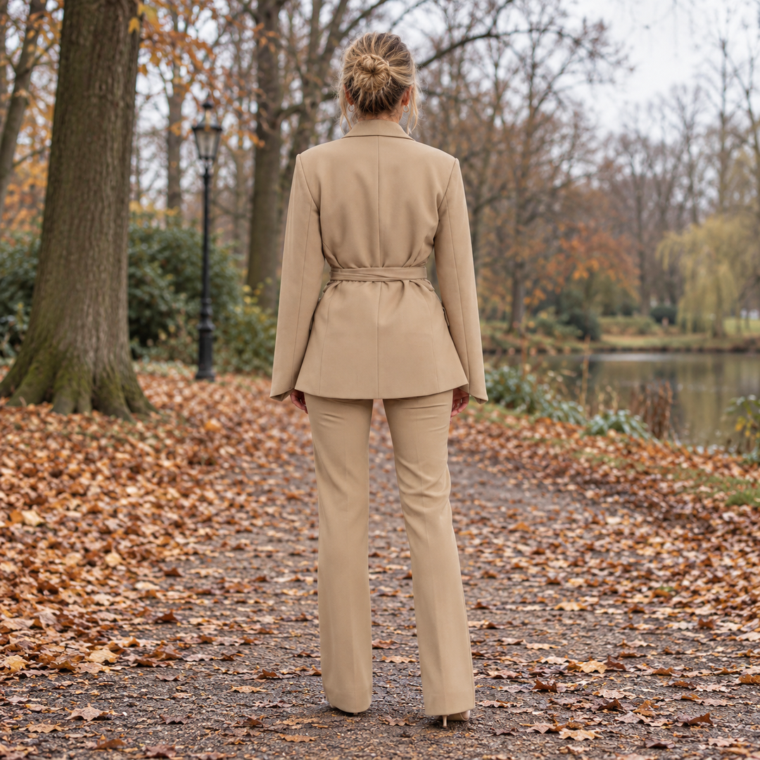 Liesje | Getailleerde blazer met ceintuur