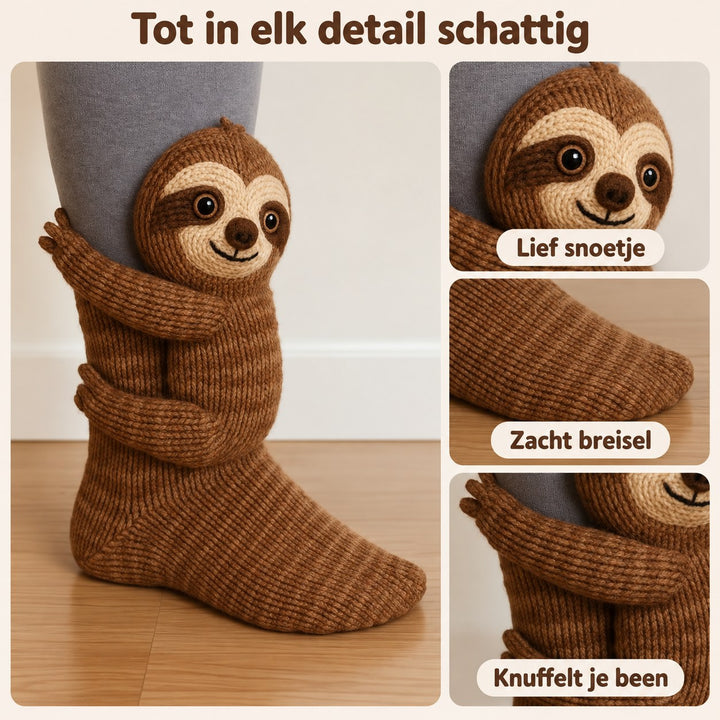 Lotte | Knuffelsokken Luiaard – Details