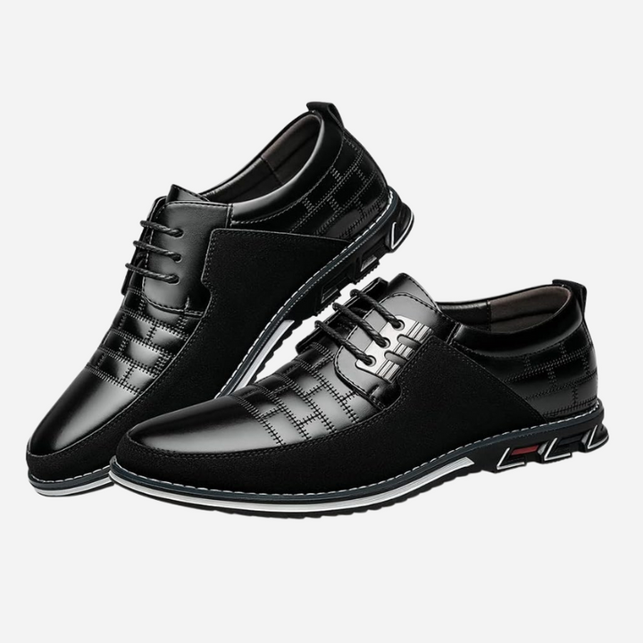 Maikel | Zwarte smart-casual schoenen