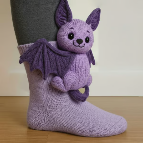 Mila | Knuffelsokken Vleermuis