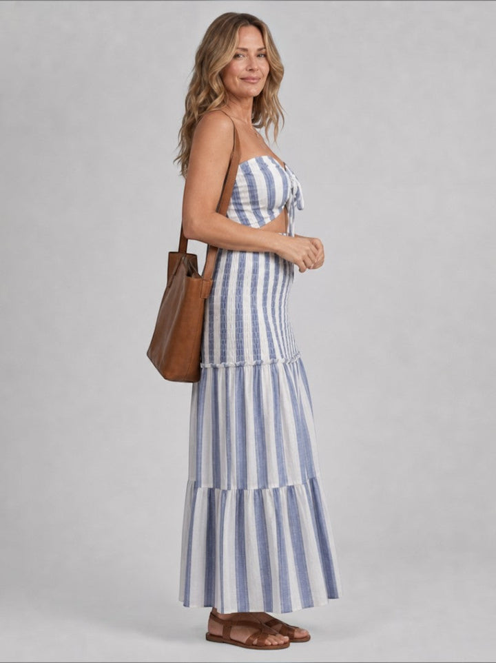 Annet | Tweedelige Set met Strepen in Blauw