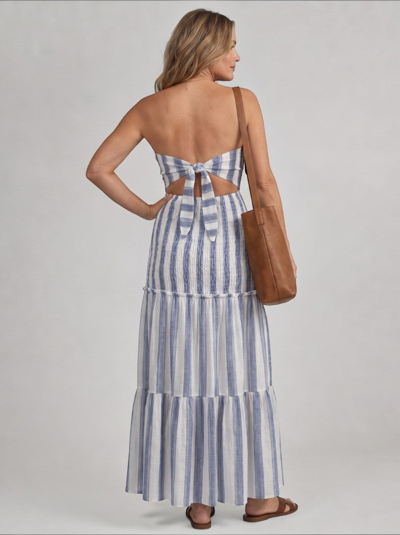 Annet | Tweedelige Set met Strepen in Blauw