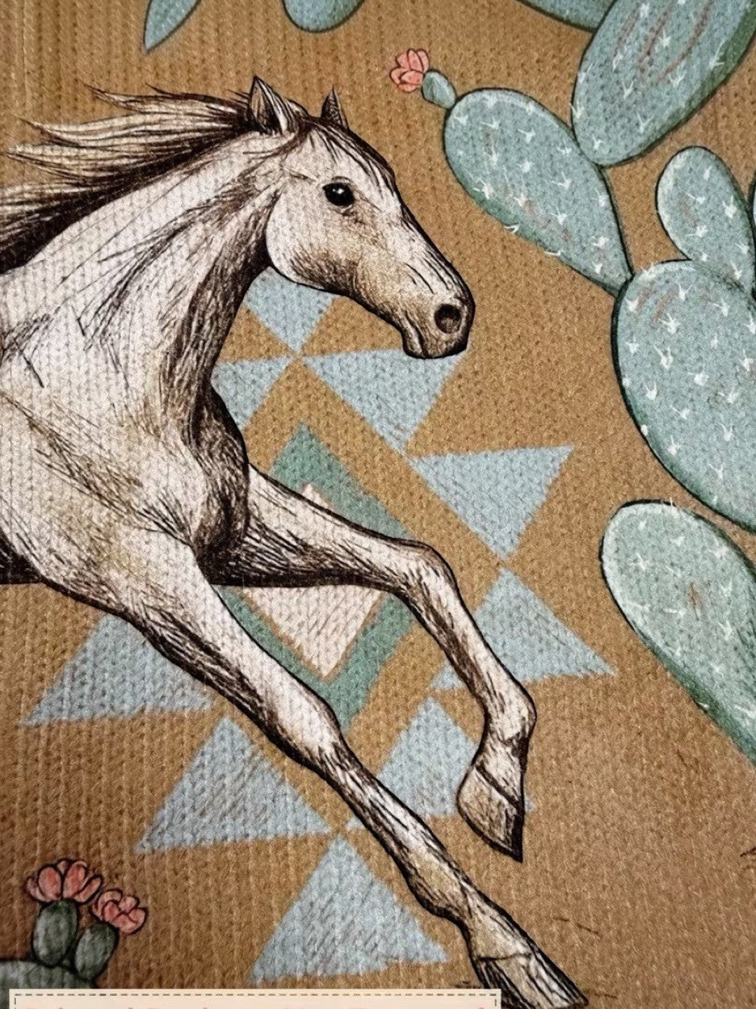 Diana | Vest met paarden- en cactusmotief