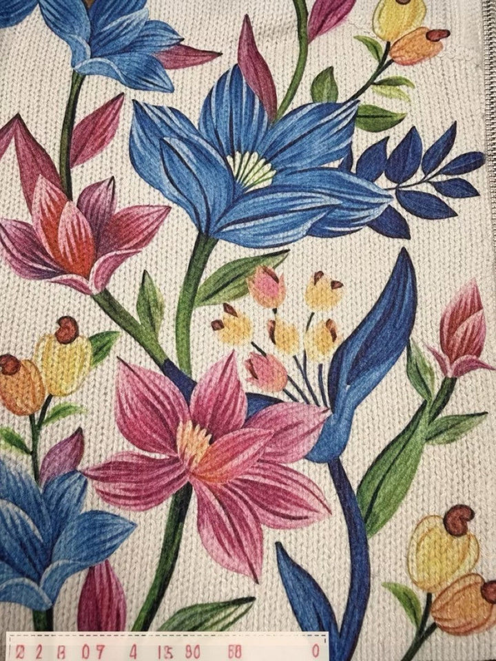 Carla | Vest met botanische bloemenprint
