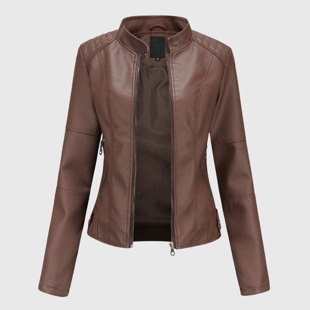 Noortje | Elegante leren damesjas