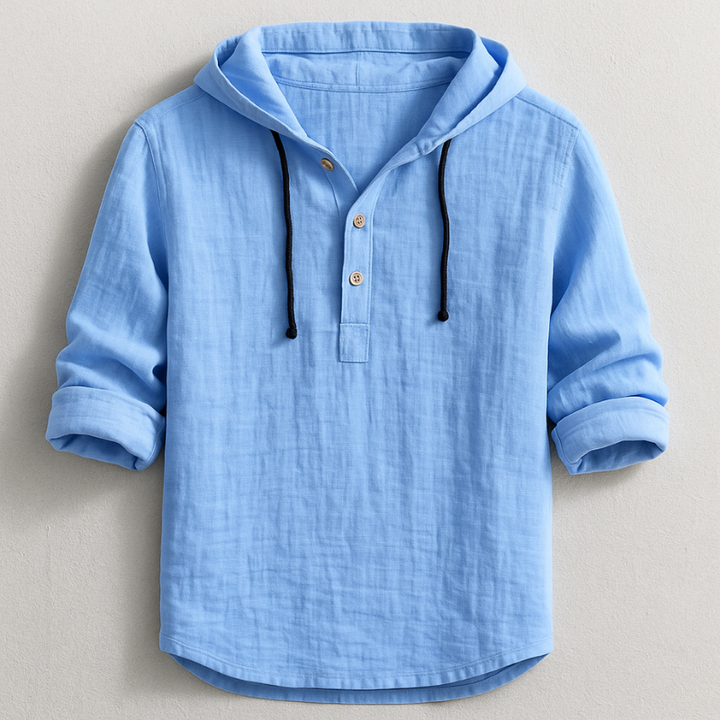 Noud | Marineblauw casual overhemd
