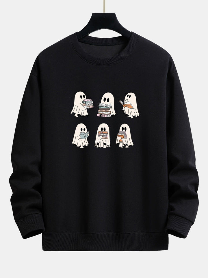 Gijs | Sweater met lezend spookje en relaxte pasvorm