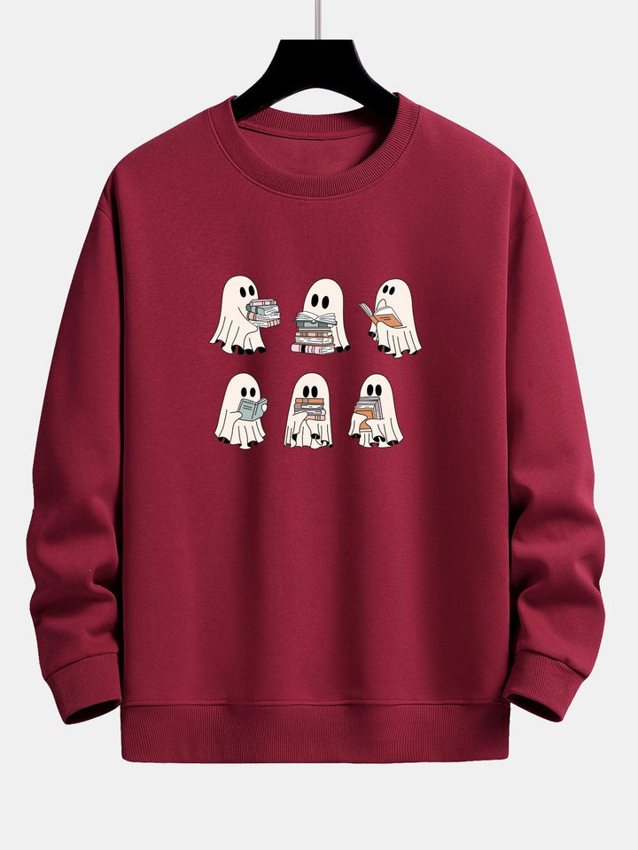 Gijs | Sweater met lezend spookje en relaxte pasvorm