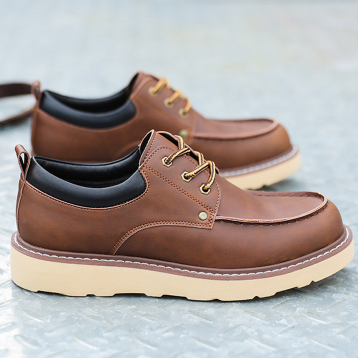 Ralf | Zwarte retro veterschoenen