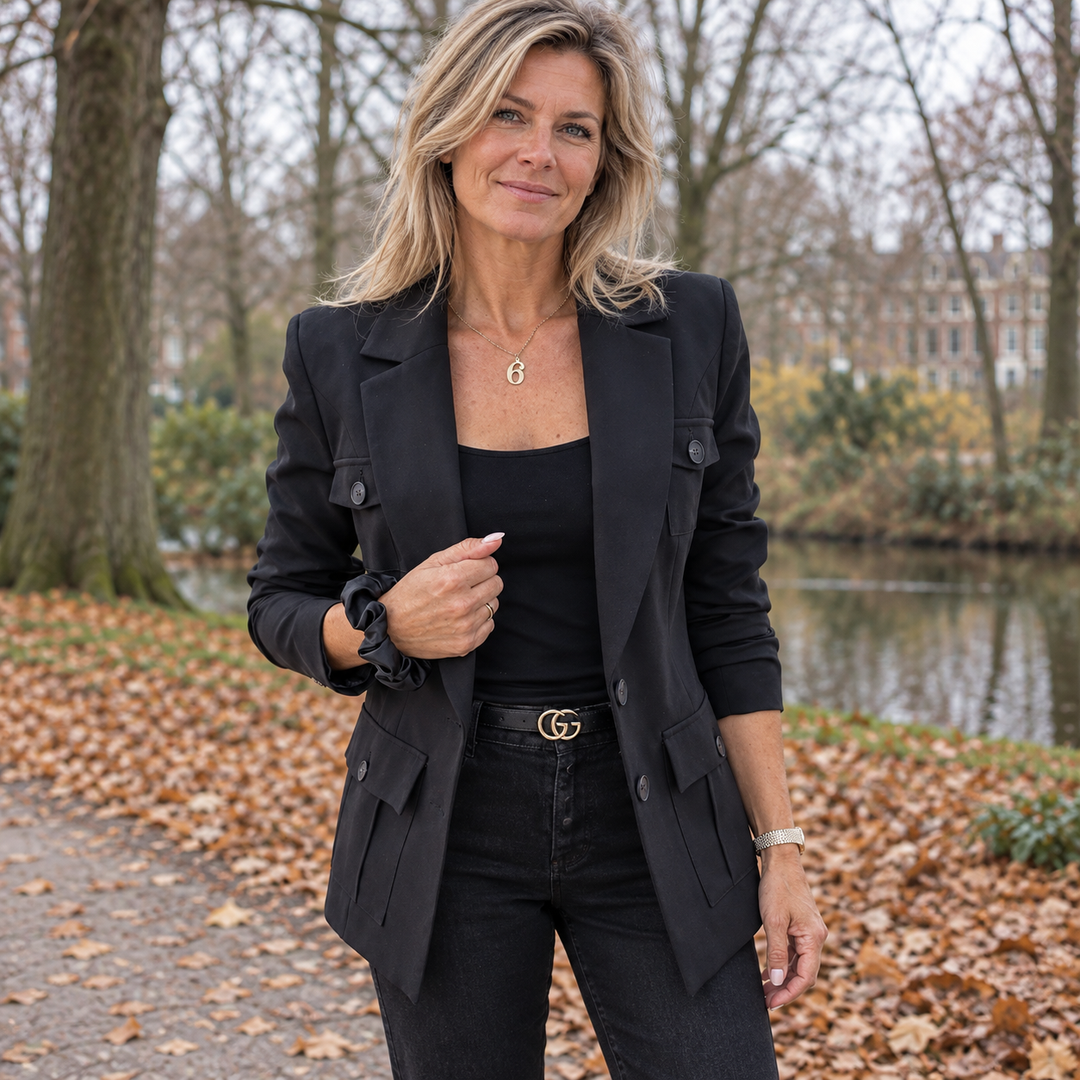 Riemke | Strak jasje met klepzakken
